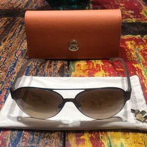 Tory Burch aviators, brown